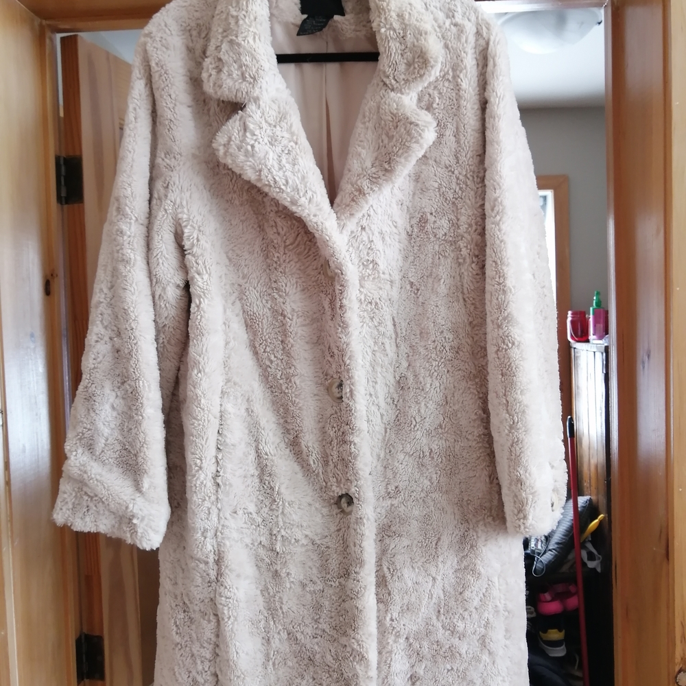 Tally Ho Women's Beige Teddy Jacket